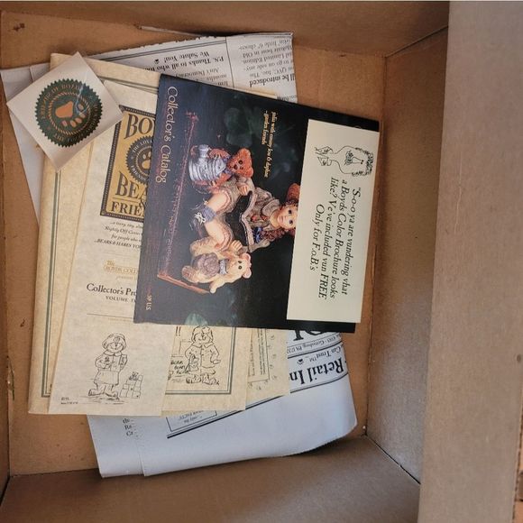 Boyd's Bears Friend of Bears 96-97 Uncle Elliot Full Set Pin & Stuffed Bear - Picture 6 of 8